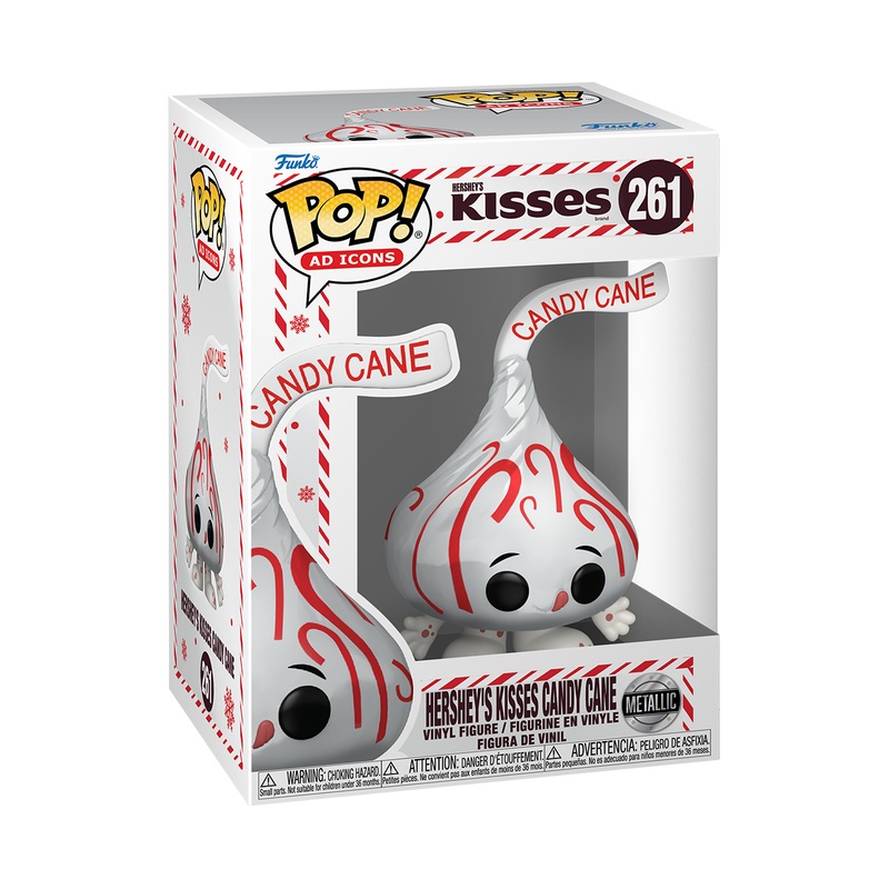 Funko Pop Ad Icons: Hershey’s Kisses – Hershey’s Kisses Candy Cane (Metallic) #261