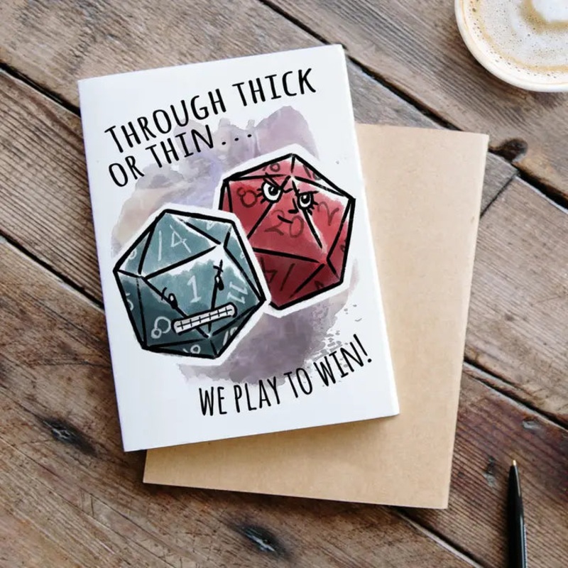 “We Play to Win” Greeting Card