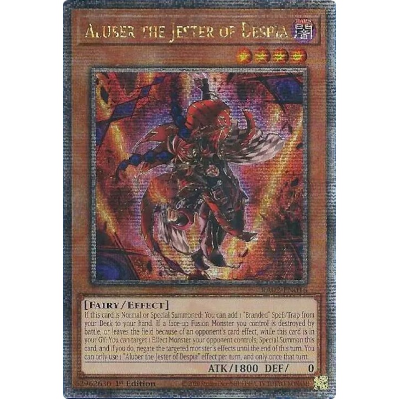 Aluber the Jester of Despia (1st Edition) (Quarter Century Secret Rare) – RA04