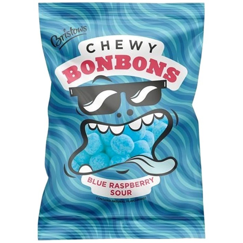 Bristows Chewy Blue Raspberry Bon Bons  150g Bag