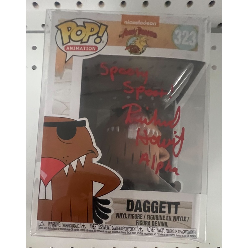 (Autographed by Richard Horvitz) (JSA Cert. #AH61972)  Funko Pop! Animation: The Angry Beavers – Daggett #323