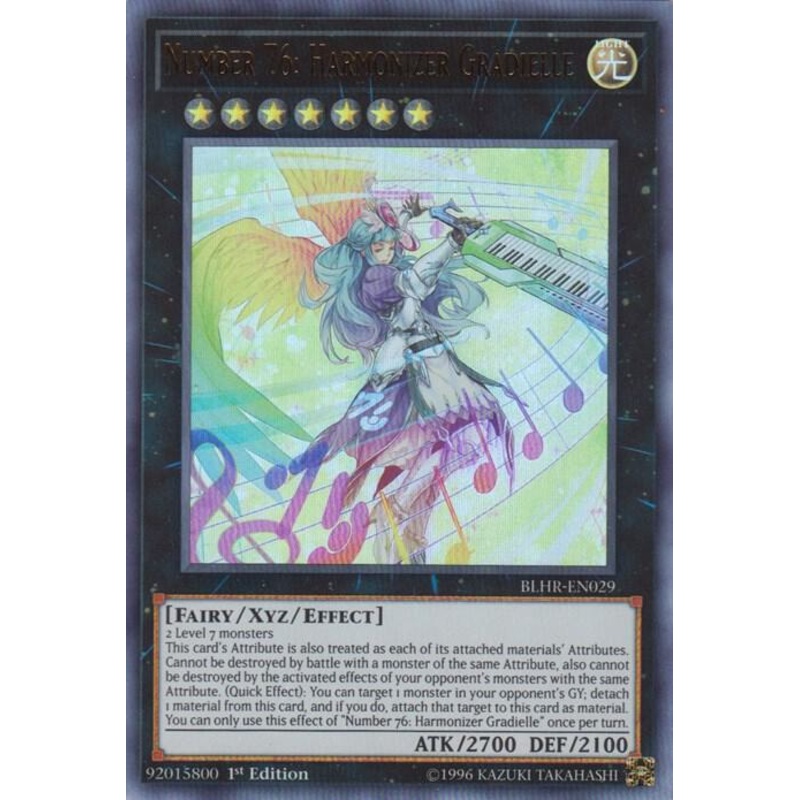 Number 76: Harmonizer Gradielle (1st Edition) (Ultra Rare) – Battles of Legend: Hero’s Revenge – BLHR-EN029