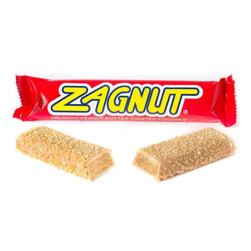 Zagnut – Crunchy Peanut Butter in Toasted Coconut