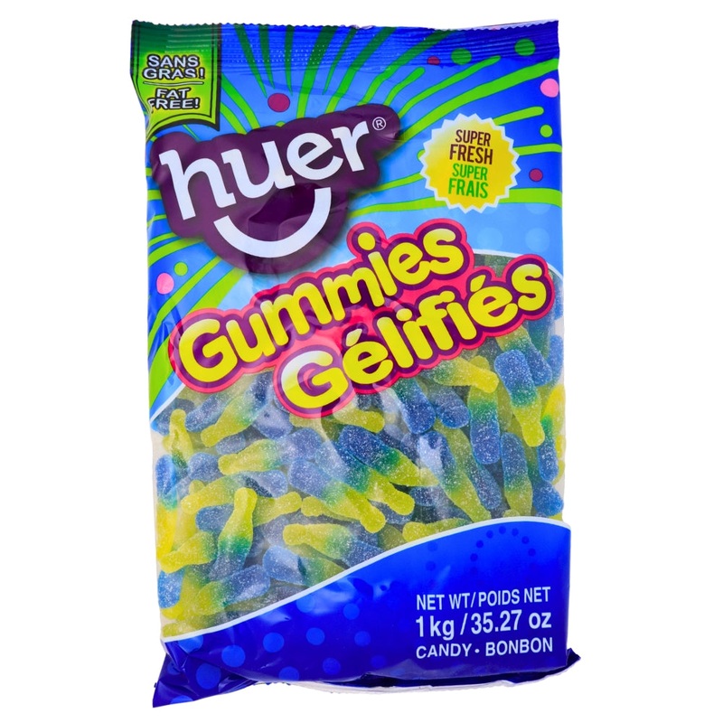 Huer Sour Blueberry Lemonade Bottles Gummies – 1 kg
