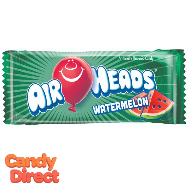 Watermelon Airheads Mini Bars – 8lb Bulk