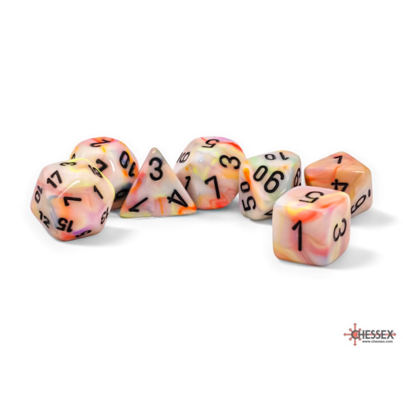 Festive Mega-hedral Circus/Black 7 Die Set