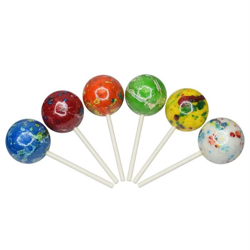 2 1/4″ Assorted Jawbreaker on Stick – Wrapped – Each