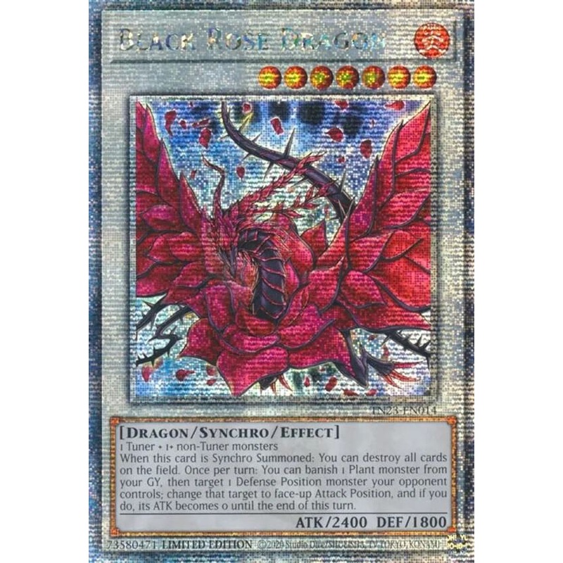 Black Rose Dragon (Limited Edition) (Quarter Century Secret Rare) – 25th Anniversary Tin: Dueling Heroes TN23-EN014
