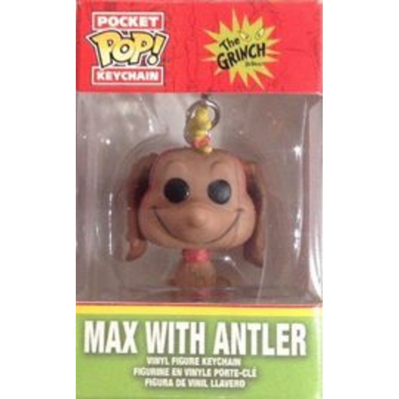 Funko Pocket Pop Keychain: The Grinch- Max With Antler