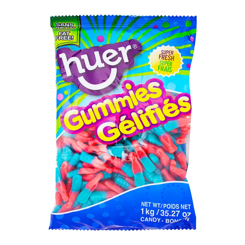 Huer Bubble Gum Bottles Gummies – 1 kg