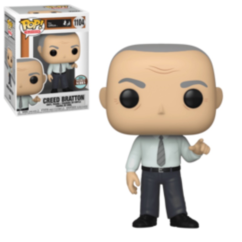 AUTOGRAPHED Funko Pop Television: The Office – Creed Bratton #1104 (Specialty Series) JSA CERT(WB104637)