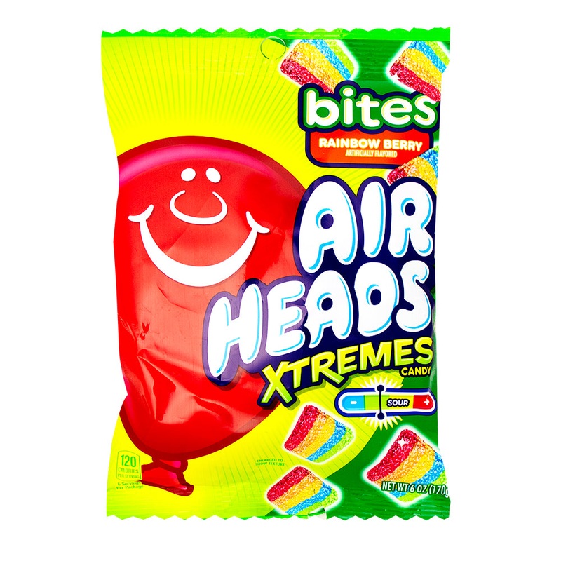AirHeads Xtremes Bites Rainbow Berry – 6oz