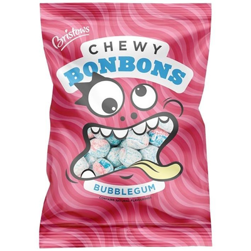 Bristows Chewy Bubblegum Bon Bons  150g Bag