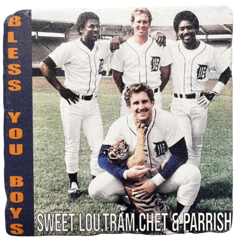 Detroit Tigers Sweet Lou, Tram, Chet & Parrish Coaster