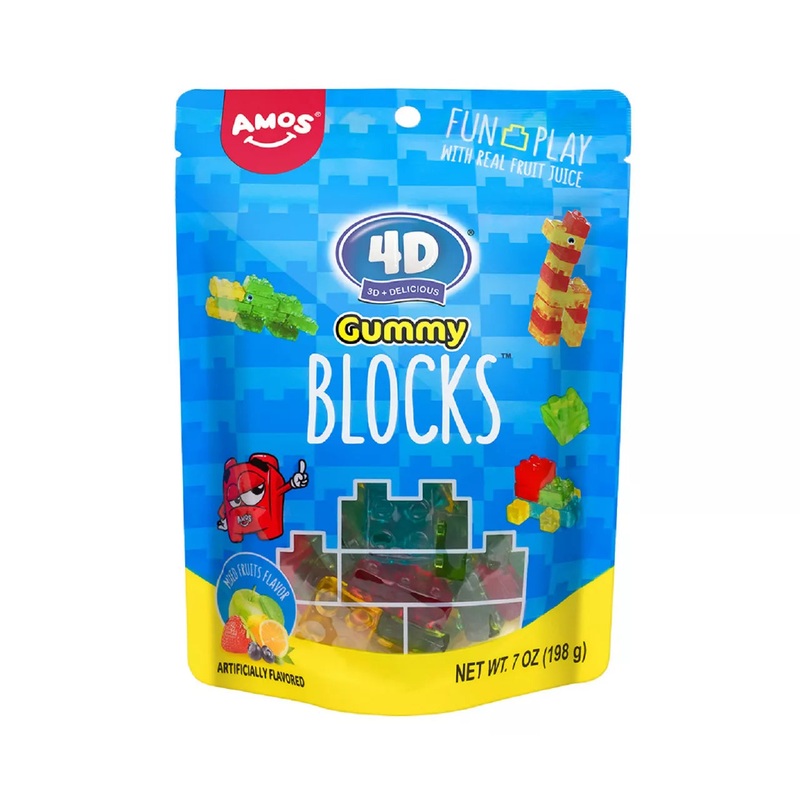 AMOS 4D GUMMY BLOCKS 1 Bag