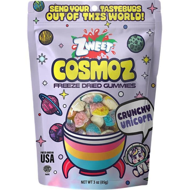 Zweet Cosmoz Freeze Dried Gummies  Crunchy Unicorn