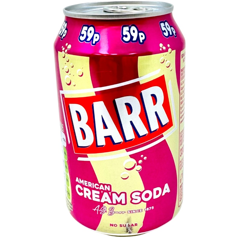 Barr American Cream Soda (UK) – 330mL