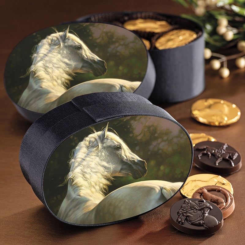 “Andalusian Evening” Chocolate Filled Fabric Box – 16 pc.