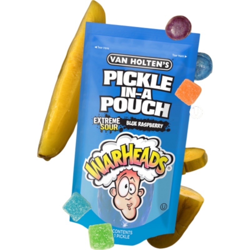 Van Holten’s Warheads Sour Blue Raspberry Dill Pickle
