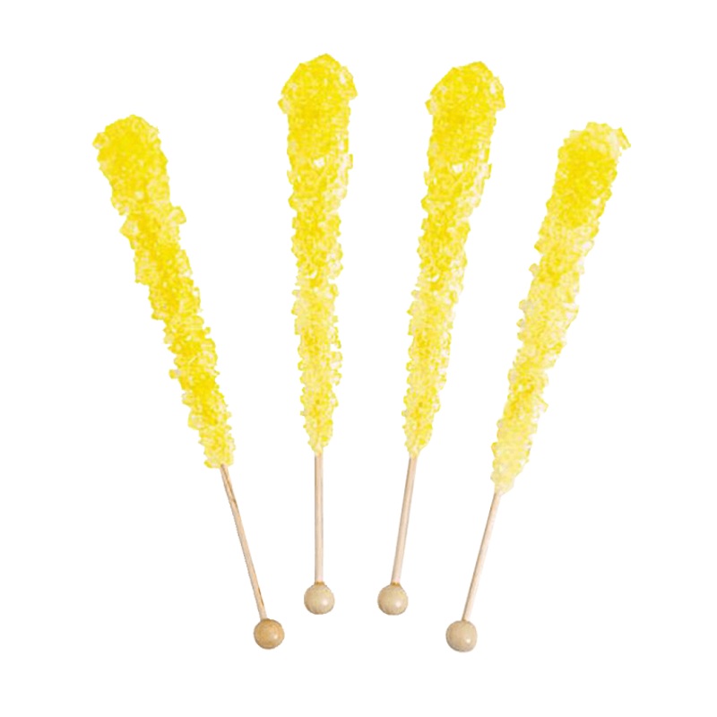 Yellow Rock Candy Sticks