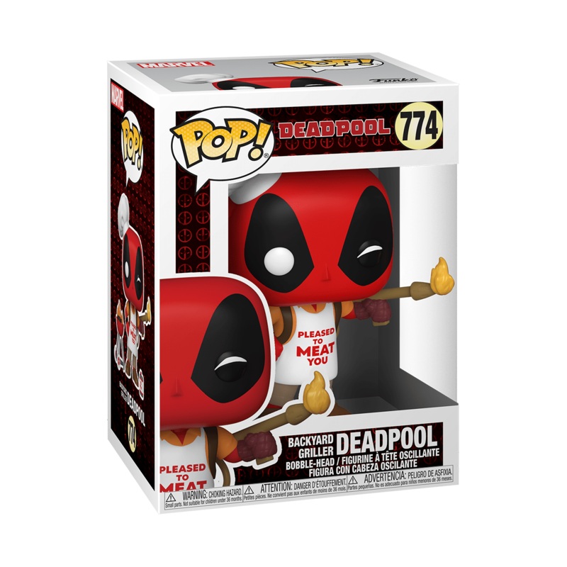 (DAMAGED BOX) Funko POP! Marvel: Deadpool 30th – Backyard Griller Deadpool #774