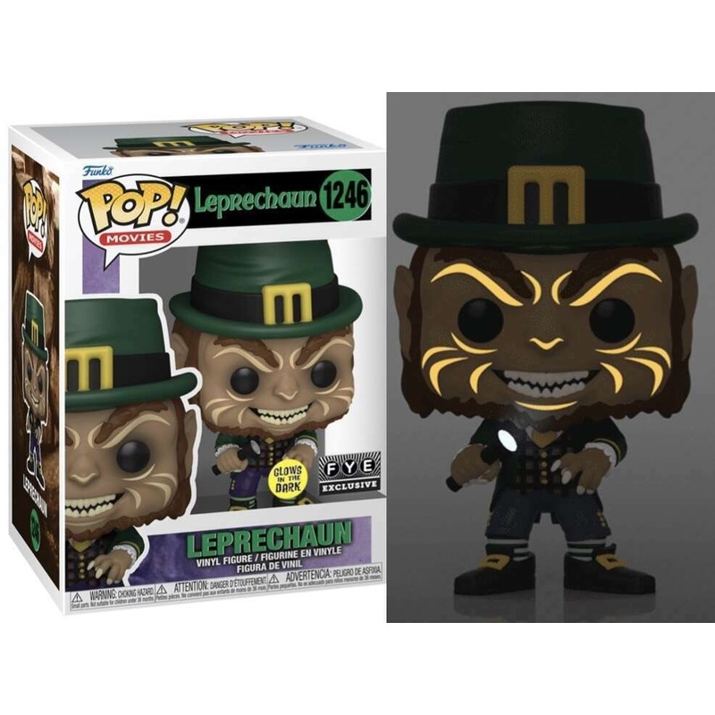 (DAMAGED BOX) Funko Pop! Movies: Leprechaun – Leprechaun (Glow in Dark) (F.Y.E) #1246