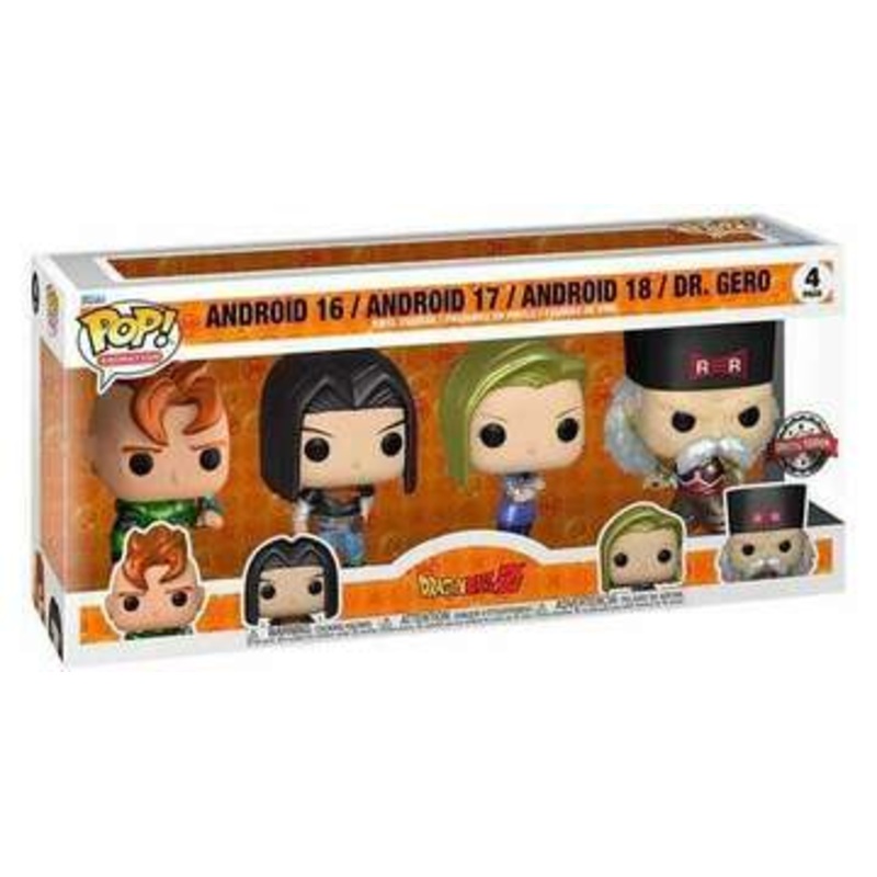 Funko Pop Animation: Dragon Ball – Android 16/ Android 17/ Android 18/ Dr. Gero (4Pack)