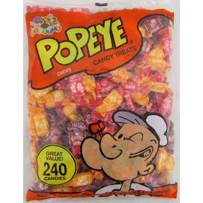 Alberts Popeye’s Fruit Chews 240ct bag