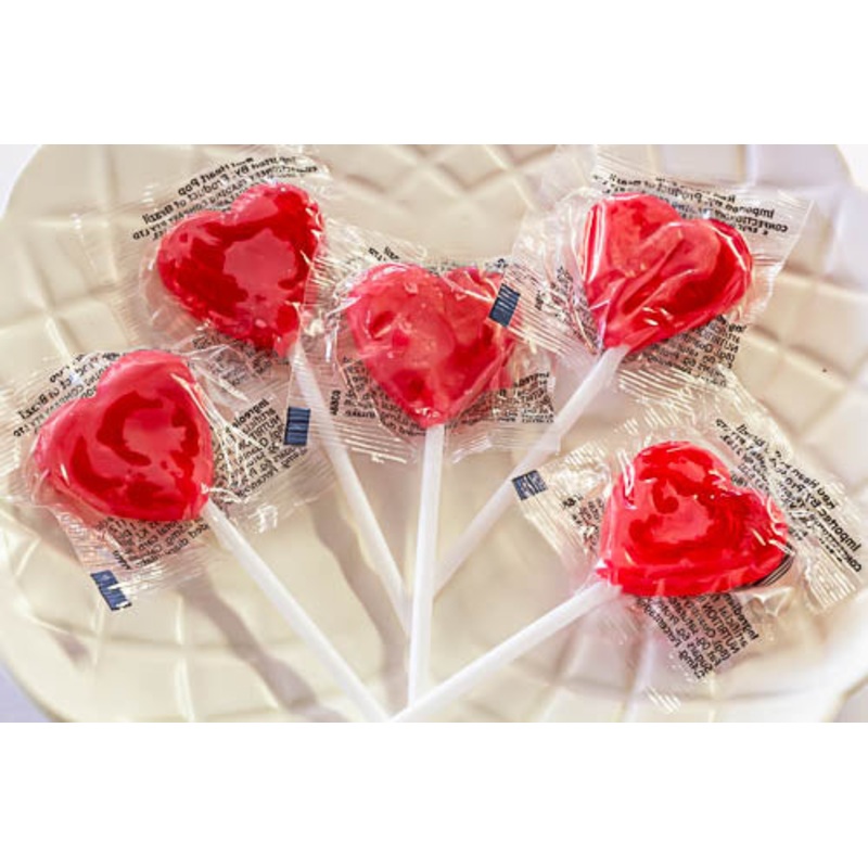 Little Red Heart Lollipop 40 pops