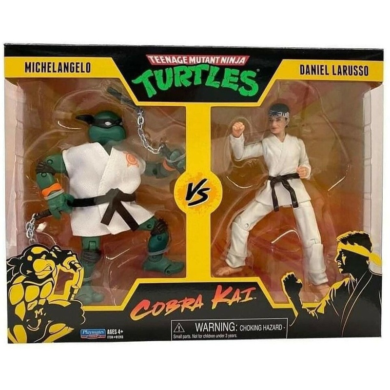 Playmates Teenage Mutant Ninja Turtles Cobra Kai Michelangelo Vs Daniel LaRusso