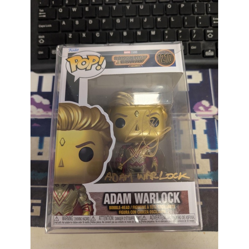 AUTOGRAPHED by Will Poulter Funko Pop! Guardians of the Galaxy Volume 3 – Adam Warlock #1210