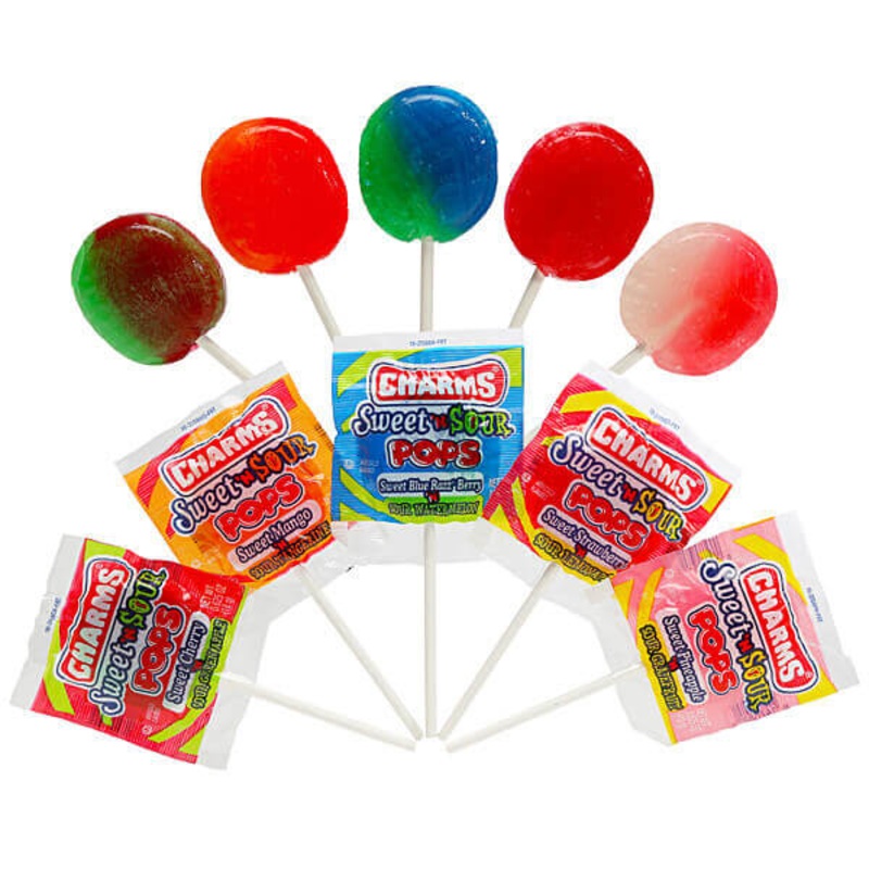 CHARMS SWEET N’ SOUR POPS 48 COUNT BOX