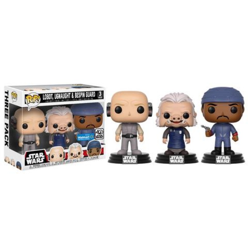 (DAMAGED BOX) Funko POP! Star Wars: Lobot, Ugnaught & Bespin Guard (3-Pack)