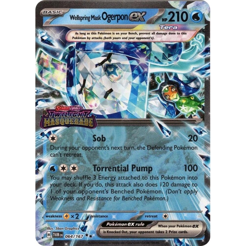 Wellspring Mask Ogerpon ex (Stamped) – SV06: Twilight Masquerade #064/167