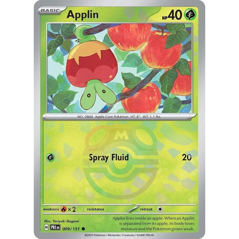 Applin (Master Ball Foil) – 009/131  SV: Prismatic Evolutions