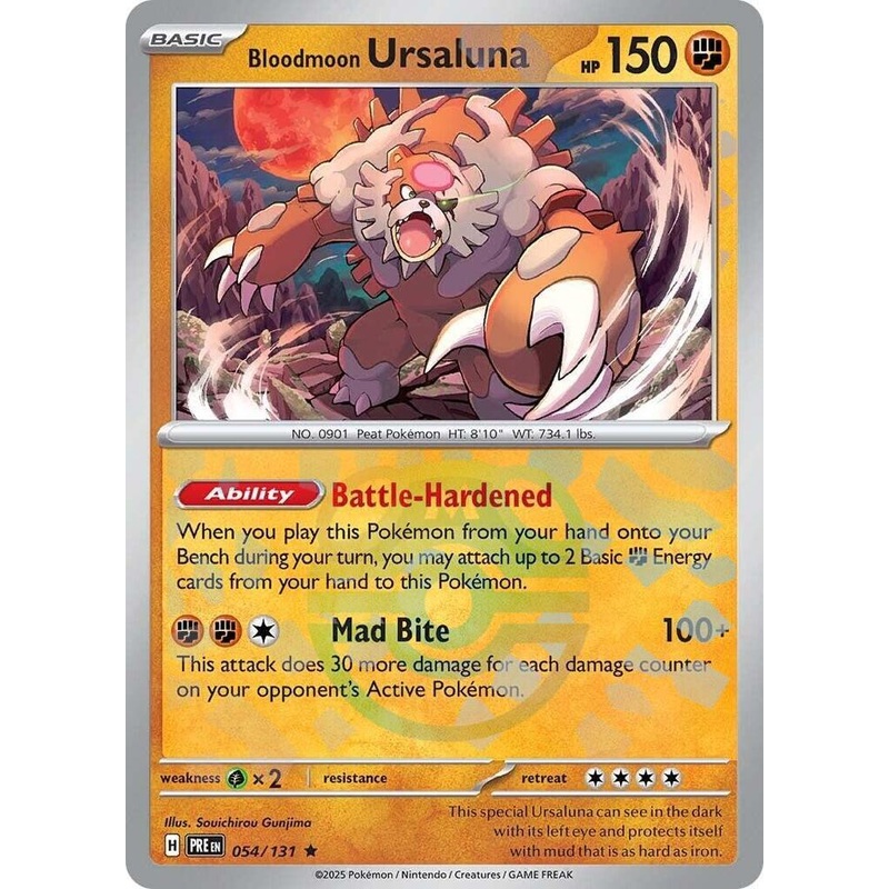 Bloodmoon Ursaluna (Master Ball) –  Prismatic Evolutions 054/131