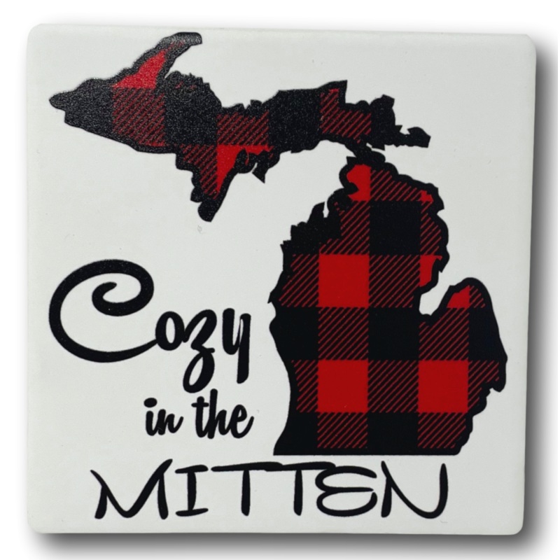 Cozy in the Mitten Coaster