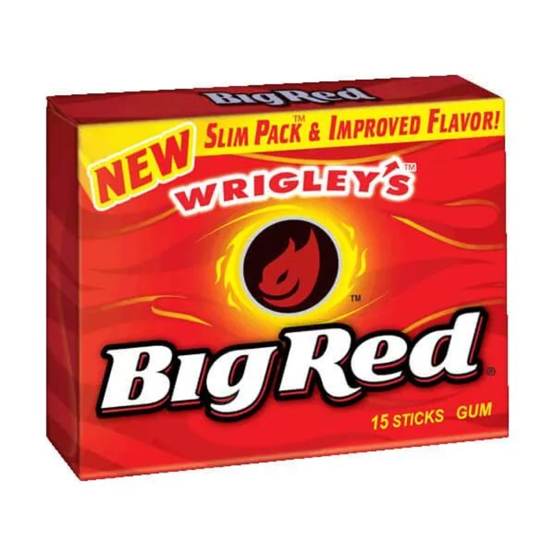 Wrigley’s Big Red Gum 15CT Packs: 10-Piece Box
