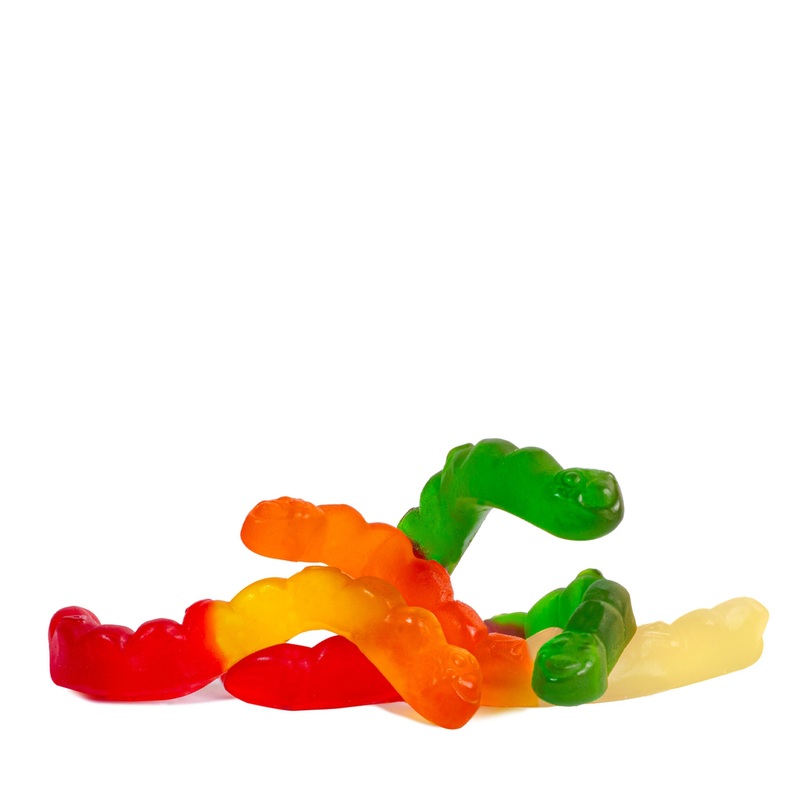 Albanese Assorted Fruit Gummi Worms 1 lb