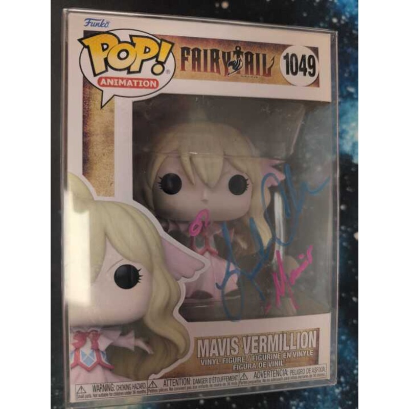 (AUTOGRAPHED by Leah Clark)(JSA Cert. #WB679732) Funko Pop! Animation: Fairy Tail – Mavis Vermillion #1049