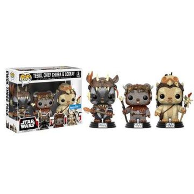 (DAMAGED BOX) Funko Pop! Star Wars – Teebo, Chief Chirpa & Logray (3-Pack)