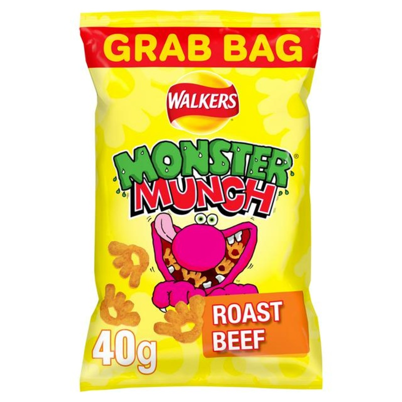 Walkers Monster Munch Roast Beef Snacks 40g