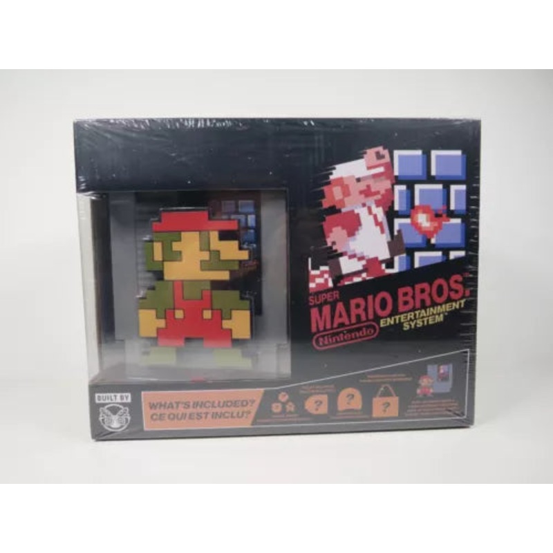 Nintendo Super Mario Bros Collectors Box Set Culturefly Pixel Figure Hat Pin NES