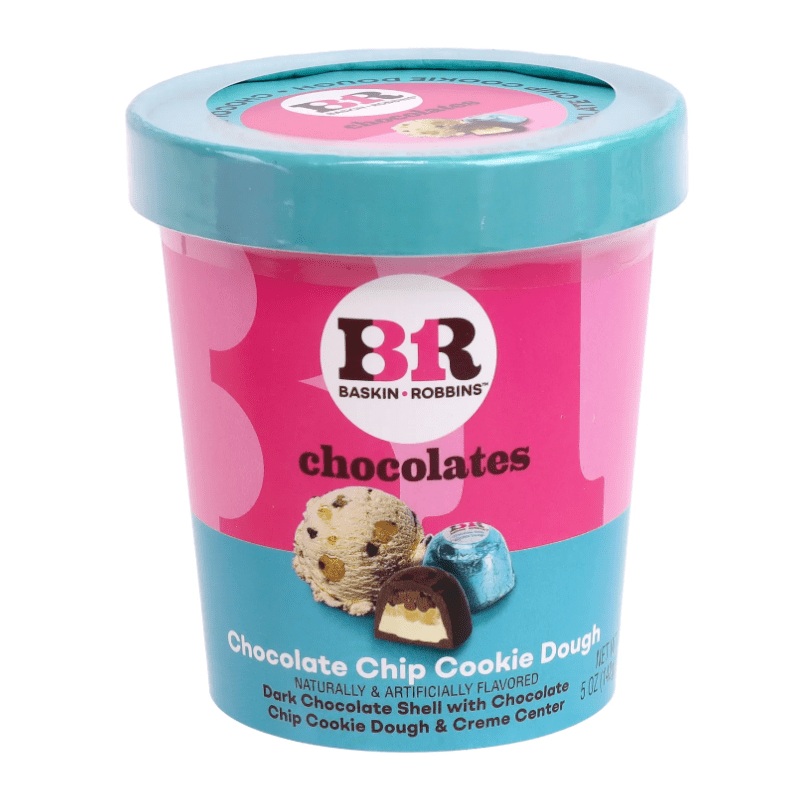 Baskin Robbins Chocolates – Chocolate Chip Cookie Dough 142g BEST BEFORE SEPTEMBER 2025