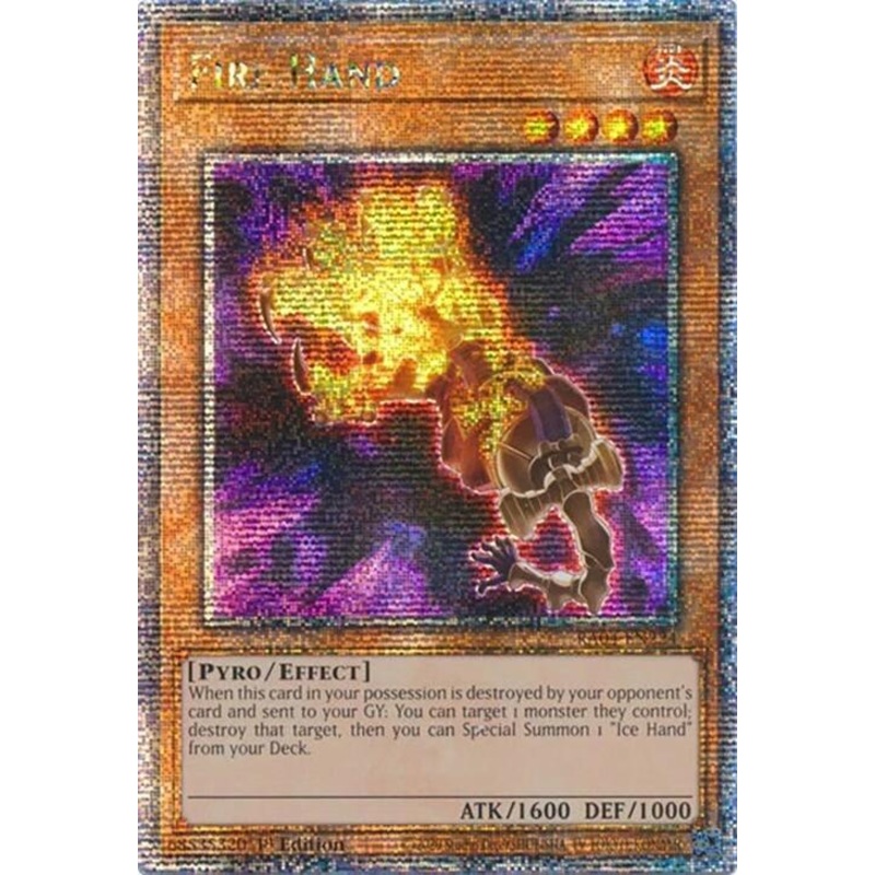 Fire Hand (Quarter Century Secret Rare) – Quarter Century Stampede – RA04-EN24