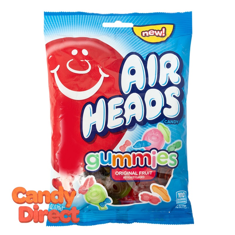Airheads Gummies 6oz Peg Bag – 12ct