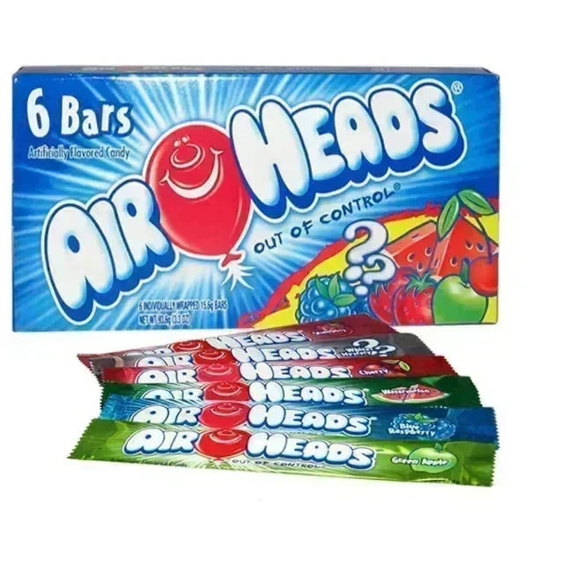 Air Heads Soft Chewy Candy Theater Box: 12-Piece Display