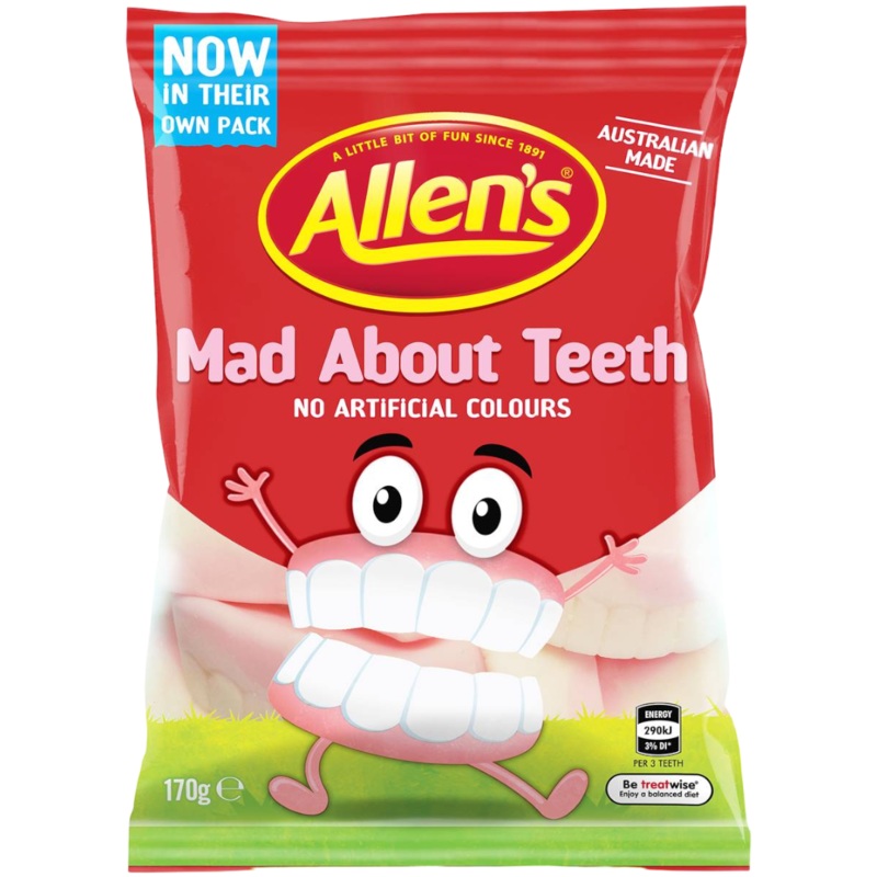 Allen’s Mad About Teeth (Australia) – 6oz (170g)