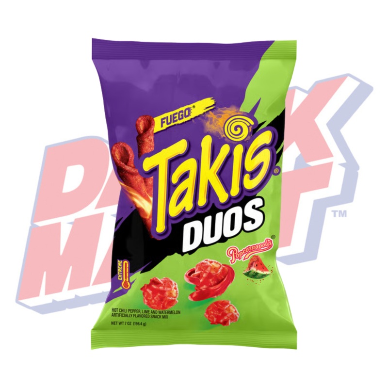 Takis Duos Chili Pepper Lime Watermelon Popcorn – 7oz
