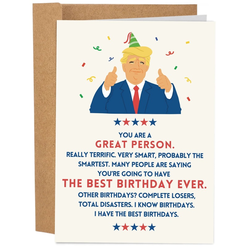 Best Birthday Ever Donald Trump – Funny Birthday Card